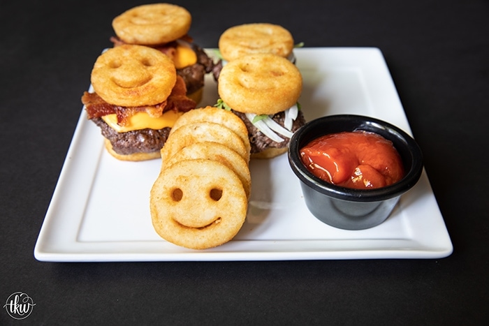 Bacon Cheeseburger Smiles Sliders