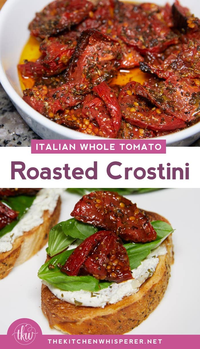 Italian Roasted Tomato Crostini