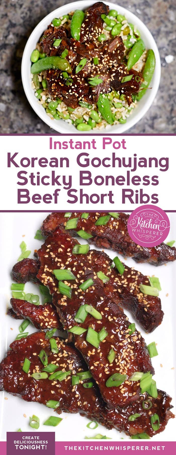 nstant Pot Korean Gochujang Sticky Boneless Beef