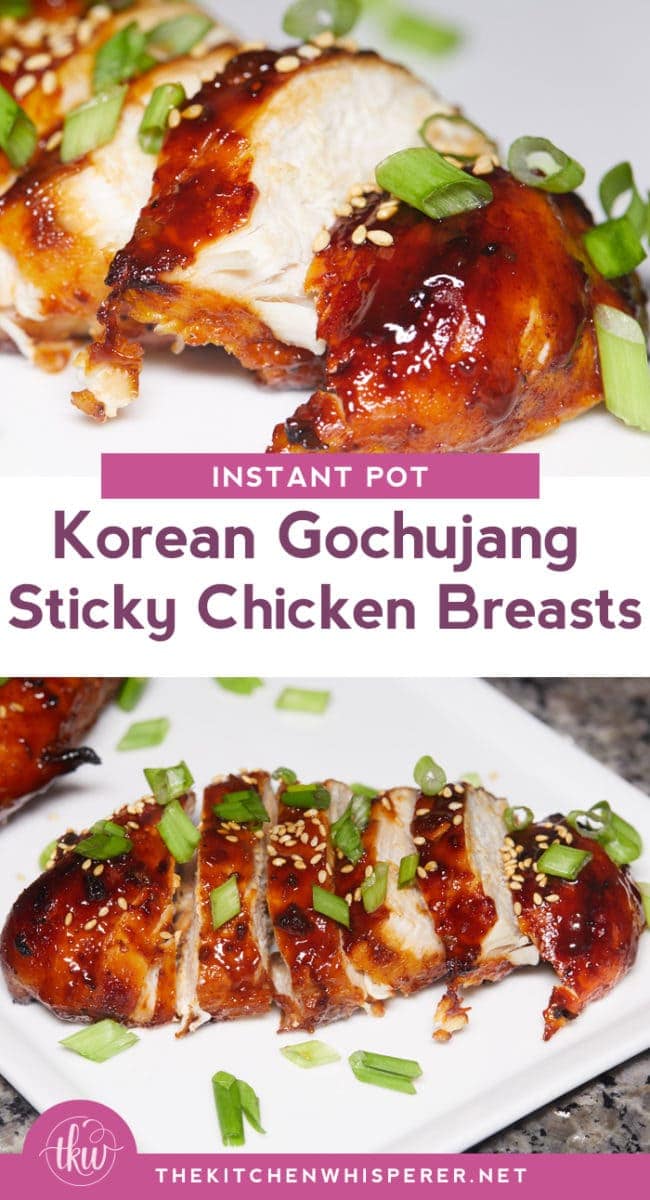 Instant Pot Korean Gochujang Sticky Chicken Breast