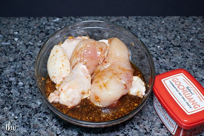 Korean Gochujang Sticky Chicken