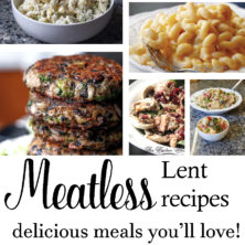Pin to save Meatless lent recipes - delicious meals you'll love!