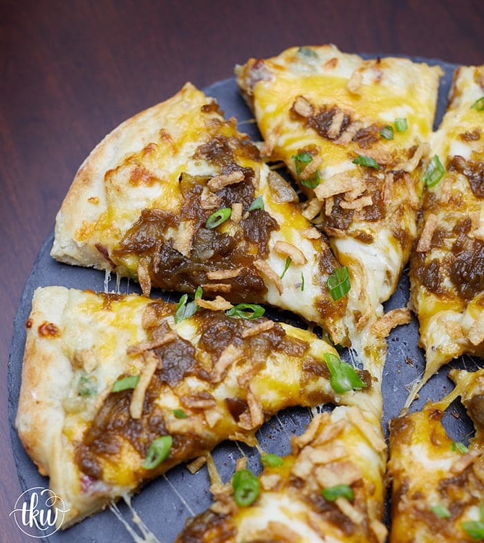 Pin to learn how to make my famous Pittsburgh Pierogi Pizza