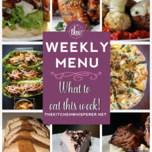 These Weekly Menu recipes allow you to get out of that same ol’ recipe rut and try some delicious and easy dishes! This week I highly recommend making the Sriracha Honey Butter Wings, the Sweet Potato Chipotle Tacos and the Pittsburgh Pierogi Pizza!