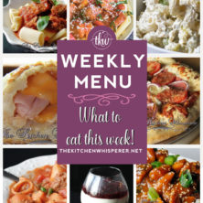 These Weekly Menu recipes allow you to get out of that same ol’ recipe rut and try some delicious and easy dishes! This week I highly recommend making the Ziti Peperonata with Hot Sausage, the Ham, Turkey and Cheese Stuffed Pizza Puffs and the Crock Pot Honey Sesame Chicken!