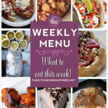 These Weekly Menu recipes allow you to get out of that same ol’ recipe rut and try some delicious and easy dishes! This week I highly recommend making the Crispy Chicken Parmesan, the Pickle Pinwheel Pops (Tortilla Ham Rollups), and the Crock Pot Eye of Round with Mushroom & Onion Gravy!