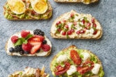 6 Gourmet Toast recipes to upgrade your toast! 2 types of avocado toast that will tantalize your taste buds. 2 types of Hummus toast toppings and 2 types of Whipped Ricotta. From meat lovers to vegetarian, healthy to dessert, these recipes are what you need in your life!