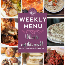 These Weekly Menu recipes allow you to get out of that same ol’ recipe rut and try some delicious and easy dishes! This week I highly recommend making the Mozzarella Stuffed Italian Meatballs and Pasta, the Root Beer Float Ice Cream Sandwiches, and the Pretzel Bun Philly Cheesesteak Bombs!