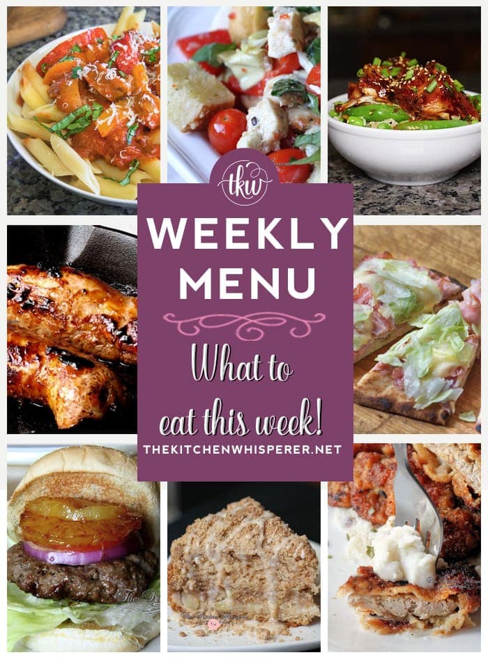 These Weekly Menu recipes allow you to get out of that same ol’ recipe rut and try some delicious and easy dishes! This week I highly recommend making the Ziti Peperonata with Hot Sausage, the World’s Most Awesomest Tenderest Pork Cutlets, and the Korean Gochujang Sticky Chicken Breasts (Instant Pot)!
