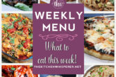 These Weekly Menu recipes allow you to get out of that same ol’ recipe rut and try some delicious and easy dishes! This week I highly recommend making the Porcini Pasta with Mushrooms, Peas and Lardons, the Instant Pot Asian Sticky Ginger Thighs, and the Butterscotch Sweet Potato Raisin Muffins!