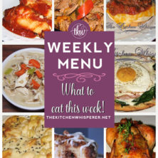 These Weekly Menu recipes allow you to get out of that same ol’ recipe rut and try some delicious and easy dishes! This week I highly recommend making the Crock Pot Mexican Shredded Beef Sandwiches, the Butternut Squash Chicken Pasta Bake, and the Roasted Cornish Hens!
