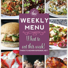 These Weekly Menu recipes allow you to get out of that same ol’ recipe rut and try some delicious and easy dishes! This week I highly recommend making the Hot Chocolate Cookie Cups with Triple Hot Chocolate Mousse, the White Bean & Corn Veggie Burgers, and the World's Best Salad!