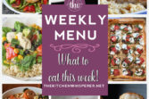 These Weekly Menu recipes allow you to get out of that same ol’ recipe rut and try some delicious and easy dishes! This week I highly recommend making the Roasted Veggie and Phyllo Dough Pizza, The Best Ever Pork & Sauerkraut, and the Double Chicken With Power Greens Soup!
