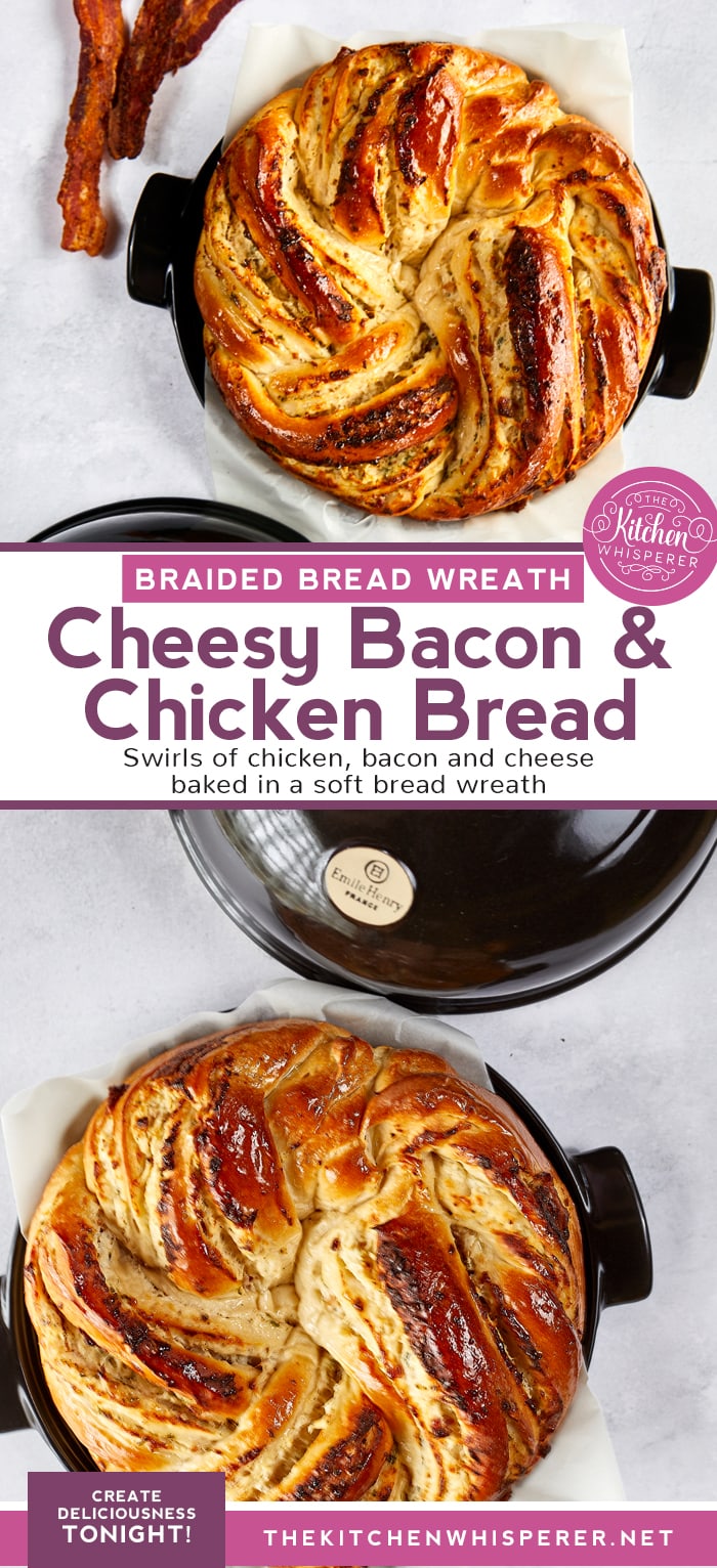 Chicken Ranch Bacon Braided Wreath Bread