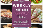These Weekly Menu recipes allow you to get out of that same ol’ recipe rut and try some delicious and easy dishes! This week I highly recommend making the Veggie Sweet Potato Garden Burgers, Texas Style Beef, Bacon & Beer Chili, and the Ultimate Eye of Round with mashed potatoes and gravy!