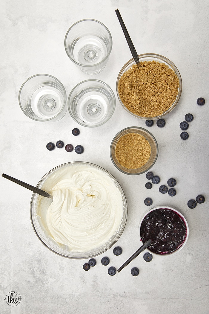 The Best No Bake Blueberry Cheesecake Parfaits
