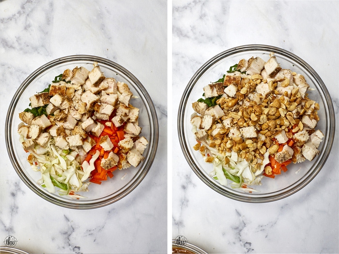 Crunchy Thai Chicken Salad Wraps
