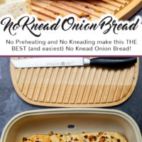 No Knead Onion Bread