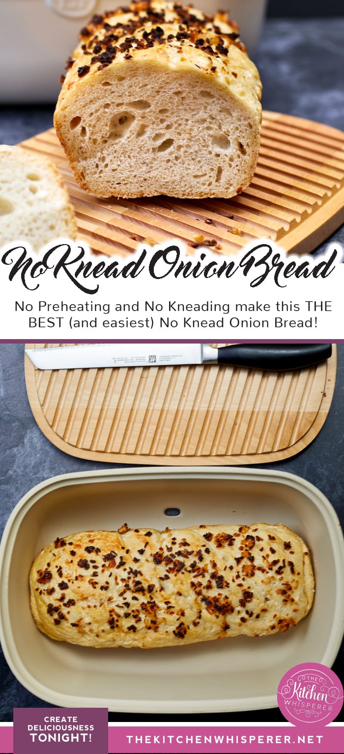 No Knead Onion Bread