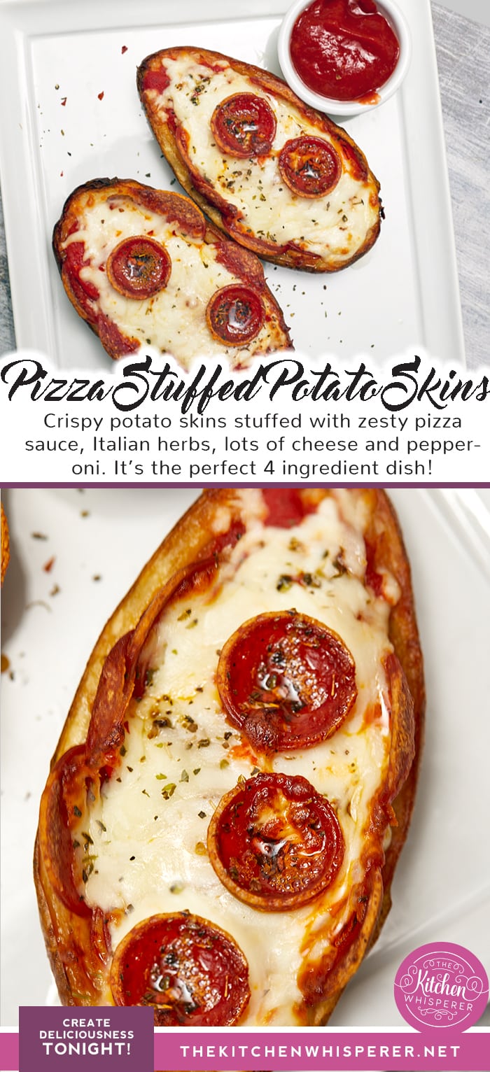 Pizza Stuffed Potato Skins