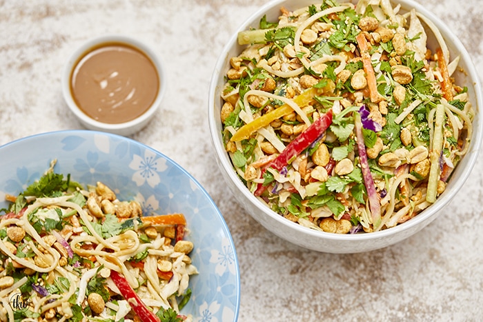 Crunchy Cold Thai Noodle Peanut Salad