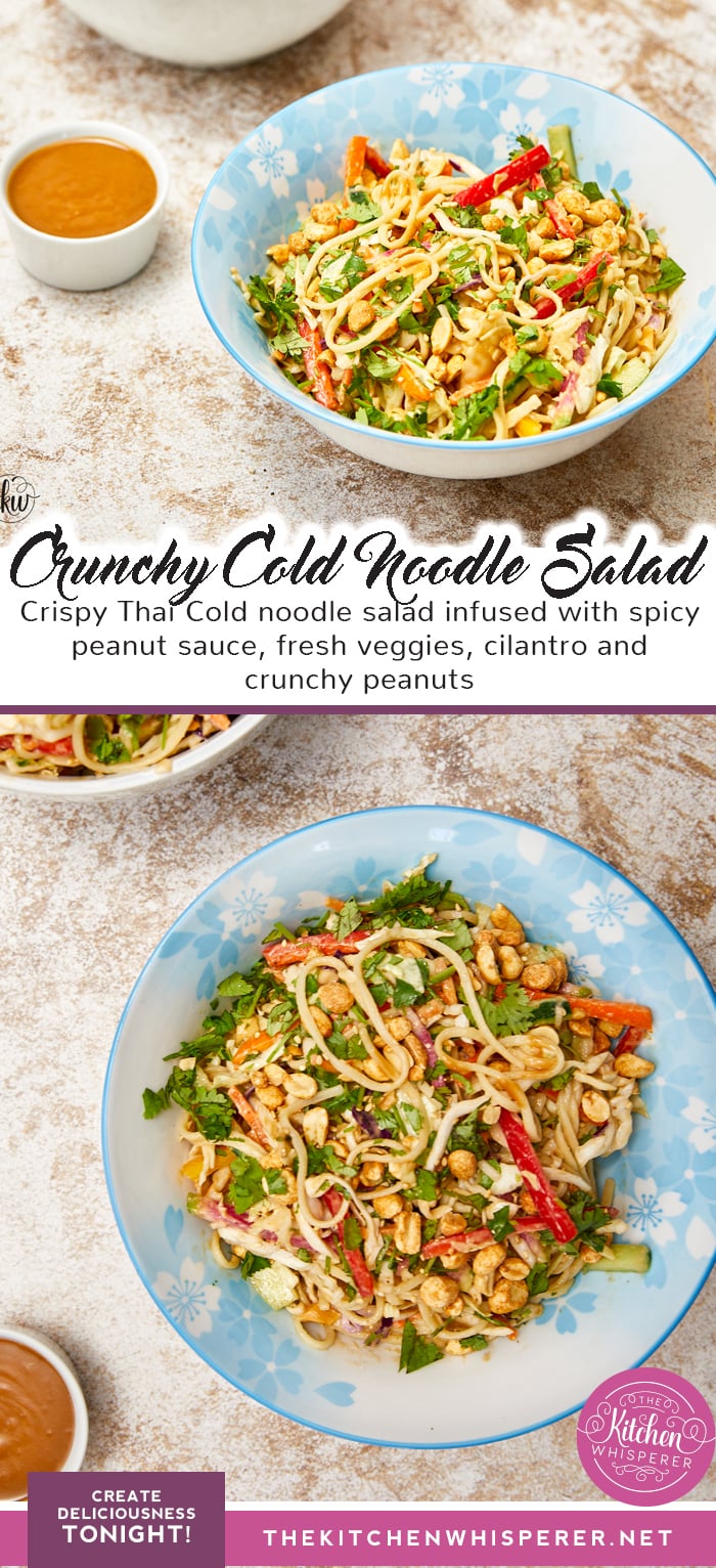 Crunchy Cold Thai Noodle Peanut Salad