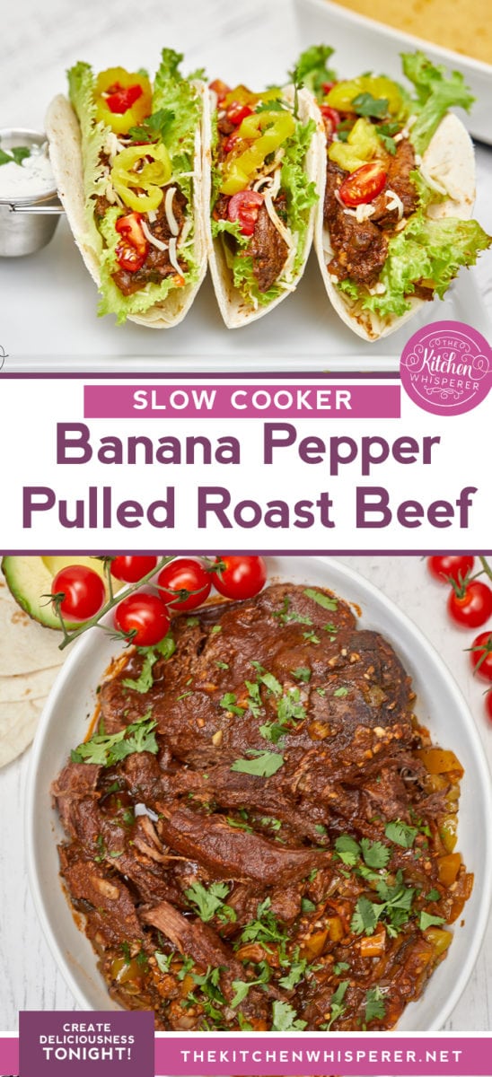 Slow Cooker Banana Pepper Roast Beef