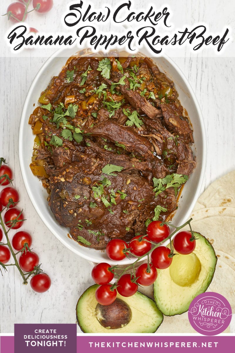 Slow Cooker Banana Pepper Roast Beef