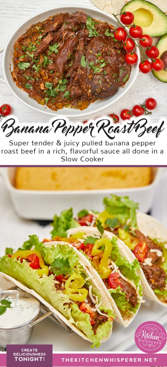 Slow Cooker Banana Pepper Roast Beef