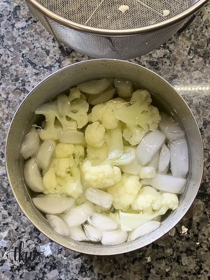 One Minute Steamed Cauliflower