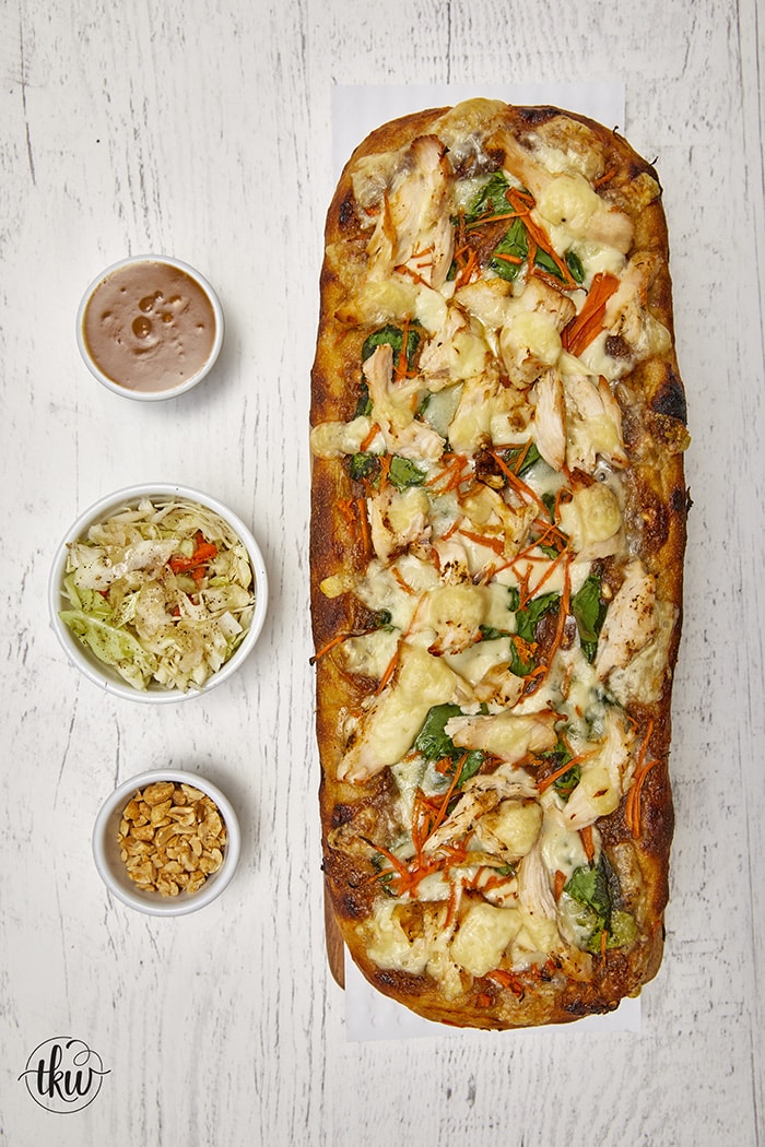 Thai Chicken Flatbread Pizza