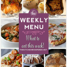 weekly menu 10-25-20