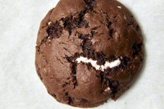 Fudgy Hot Chocolate Cookies with Marshmallow Filling