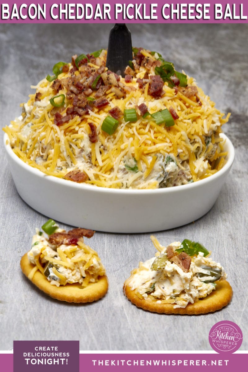 Cheesy Dill Pickle Bacon Cheese Ball
