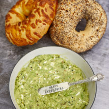 Smashed Avocado Everything Bagel Cream Cheese Spread
