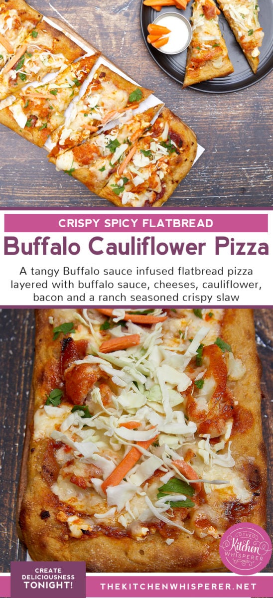 Buffalo Cauliflower Flatbread Pizza