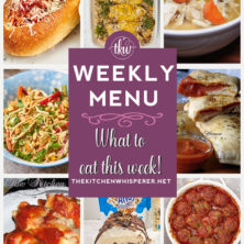 Weekly menu 8-22-21