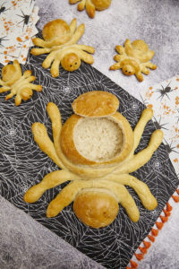 Spooktacular Halloween Spider Bread Bowl