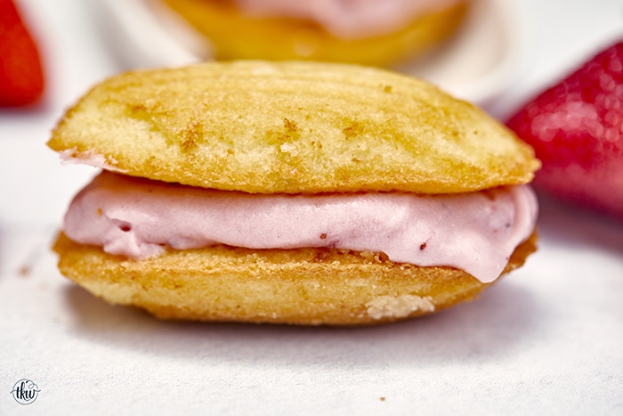 Vanilla Madeleine Sandwich Cookies