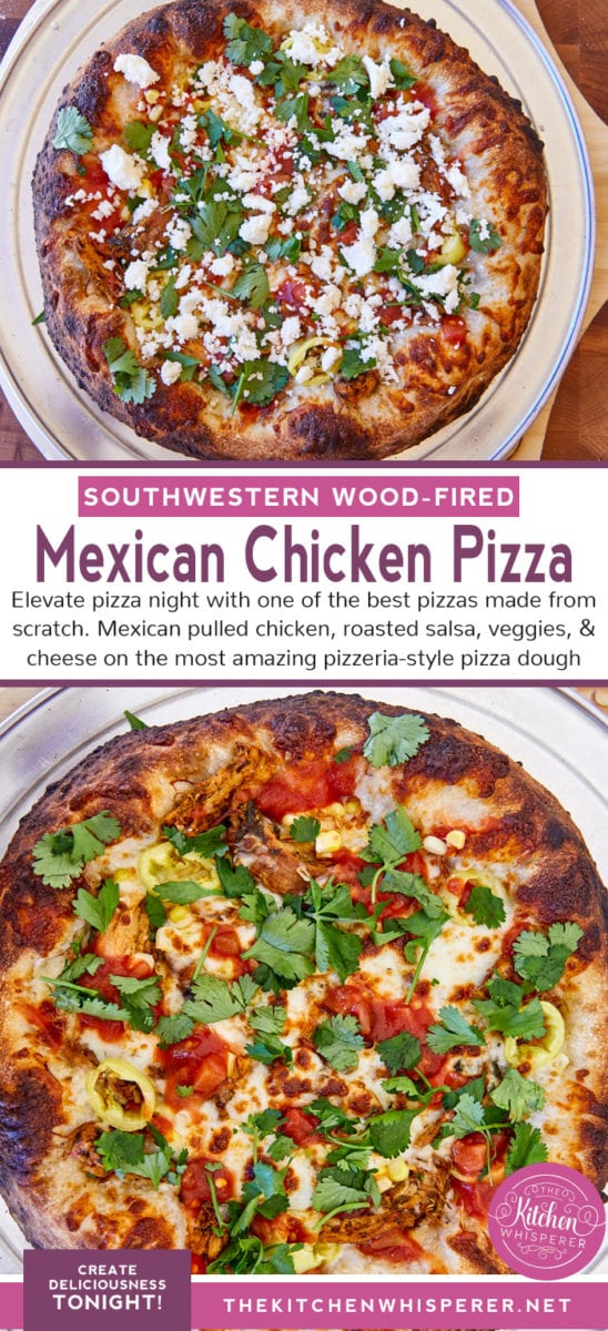 Southwestern Wood-Fired Chicken Pizza