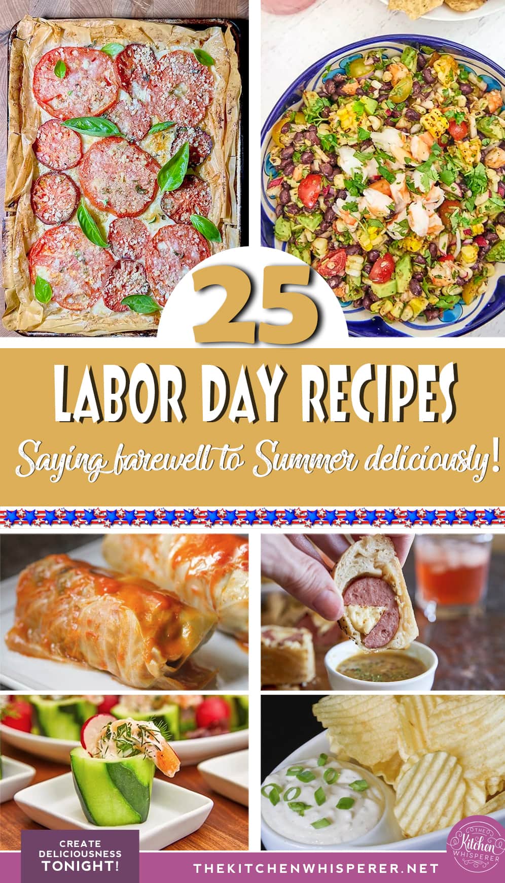 A collection of summer-inspired recipes with a hint of autumn eats to celebrate Labor day and say farewell to summer deliciously. Getting in those last bits of summertime bites while welcoming all of those warm autumn comfort foods. 25 Recipes to Celebrate Labor Day, bbq, cookout, bbq sauce, cookout foods, backyard foods, 3-day holiday, dill pickle cheeseball, pulled chicken, pulled pork, best stuffed cabbages, #laborday