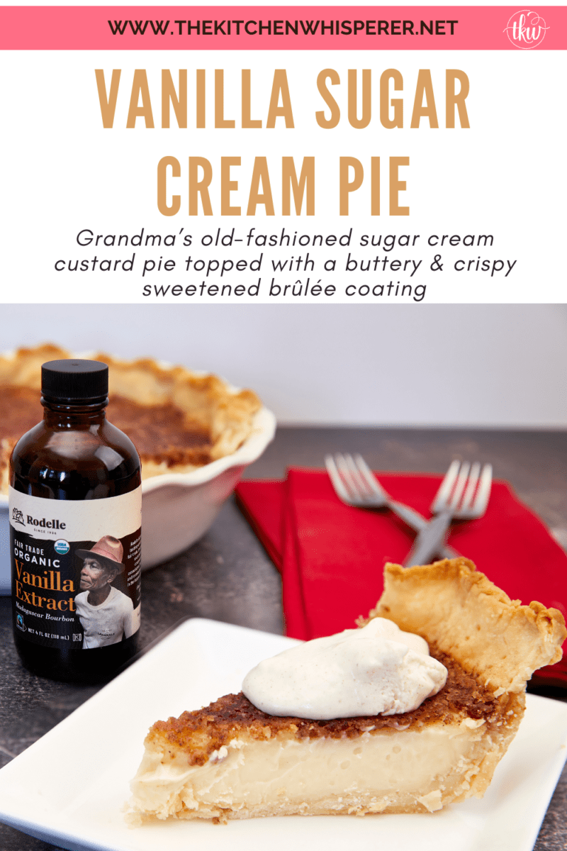 Vanilla Sugar Cream Pie