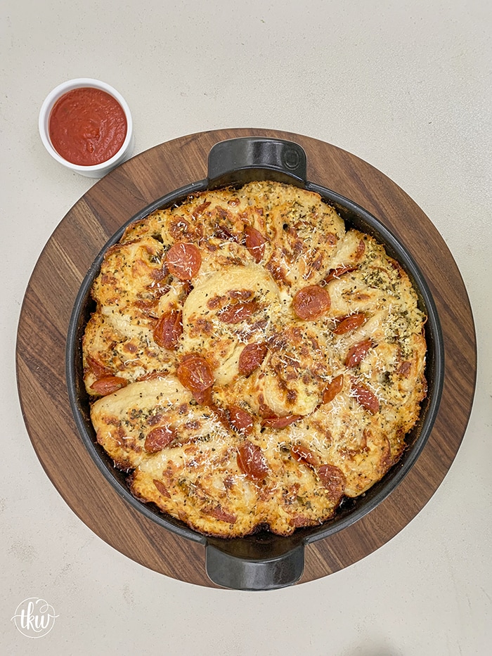 Grilled Pepperoni Pizza Rolls