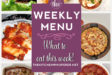 These Weekly Menu recipes allow you to get out of that same ol’ recipe rut and try some delicious and easy dishes! This week I highly recommend making Chunky Portabella Mushroom Veggie Burgers, Ultimate Salisbury Steak, and Peppermint Meringue Kisses. weekly menu, vegetarian recipes, pizza, soup, meal planning, pasta, keto, gluten free, burgers, fish, crock pot, slow cooker, breakfast, recipes, instant pot recipes, soup recipe