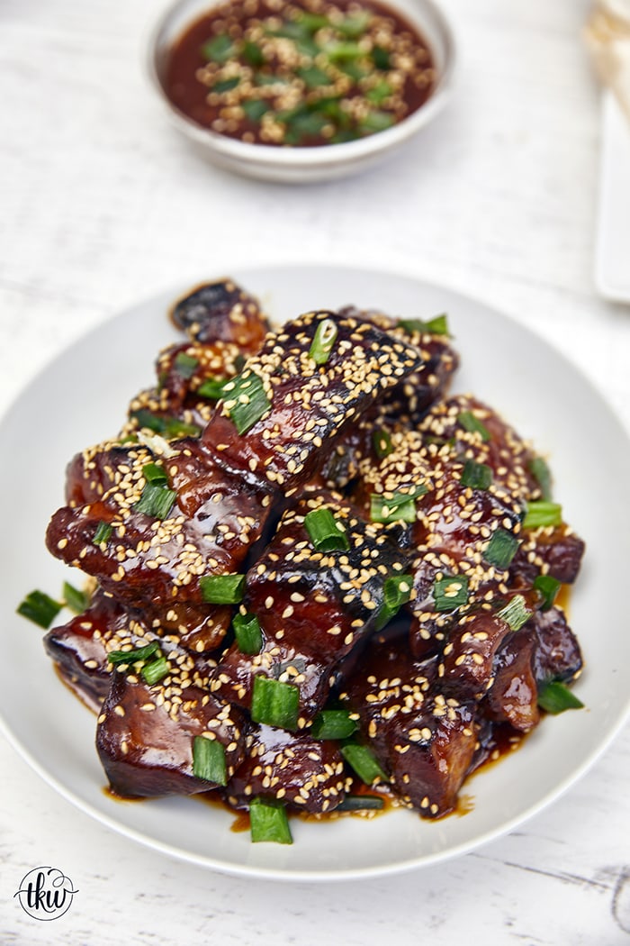 Sticky Gochujang Pork Belly Burnt Ends