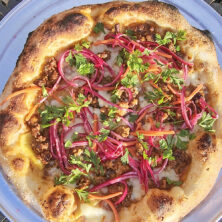 Ultimate Pizza al Pastor with Pineapple, Salsa & Pickled Red Onions
