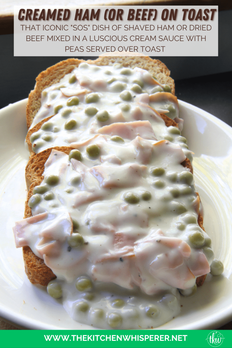 My absolute favorite childhood dish I requested it every year on my birthday. This is the most special recipe that reminds me of my Mom. #sos #creamedham #armyfood #ontoast