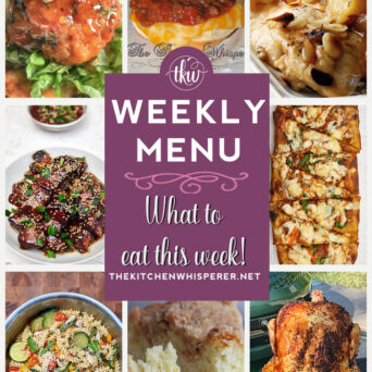 These Weekly Menu recipes allow you to get out of that same ol’ recipe rut and try some delicious and easy dishes! This week I highly recommend making Grilled Beer Can Chicken, Instant Pot Sticky Gochujang Pork Belly Burnt Ends, and Thai Chicken Pizza. weekly menu, meal prep, easy dinner recipes, weekly dessert, lent recipes, pizza friday, fish, meatballs, instant pot recipes, wontons, potato soup, spring recipes, thai chicken, flatbread pizza, burnt ends, beer can chicken