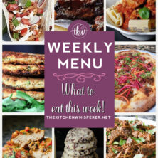 These Weekly Menu recipes allow you to get out of that same ol’ recipe rut and try some delicious and easy dishes! This week I highly recommend making Pressure Cooker St. Louis Ribs with Whiskey BBQ Sauce Al Pastor Pizza, and Skinny Crispy Coconut Chip Cookies.