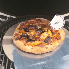 With over 35 years of professional experience, I'm sharing stretching tips, dough techniques, and pizza knowledge on becoming your own EGGspert pizzaiolo! A Pizzaiola's Guide To Pizza on The Big Green Egg, grilled pizza, pizza on the grill, how to make pizza on a grill, cooking pizza on big green egg conveggtor, backyard pizzaiolo, pizza stone, indrect heat pizza